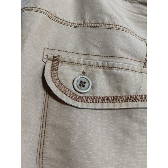 Lane Bryant Tan Ripstop Cropped Pants Size 18 - Picture 12 of 14